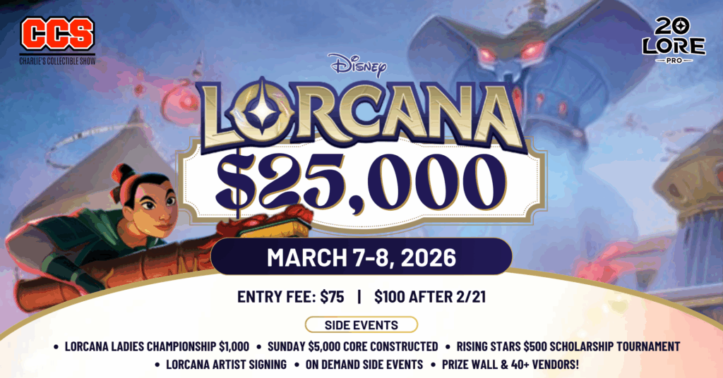 Banners - CCS Lorcana $25,000 Weekend - Invitational Qualifiers